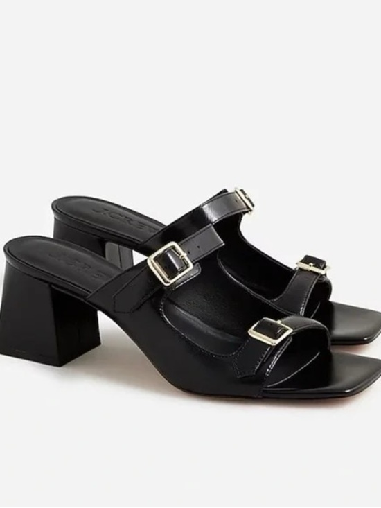 J. Crew Shoes - J. Crew Black Double-Buckle Block Heel Sandals